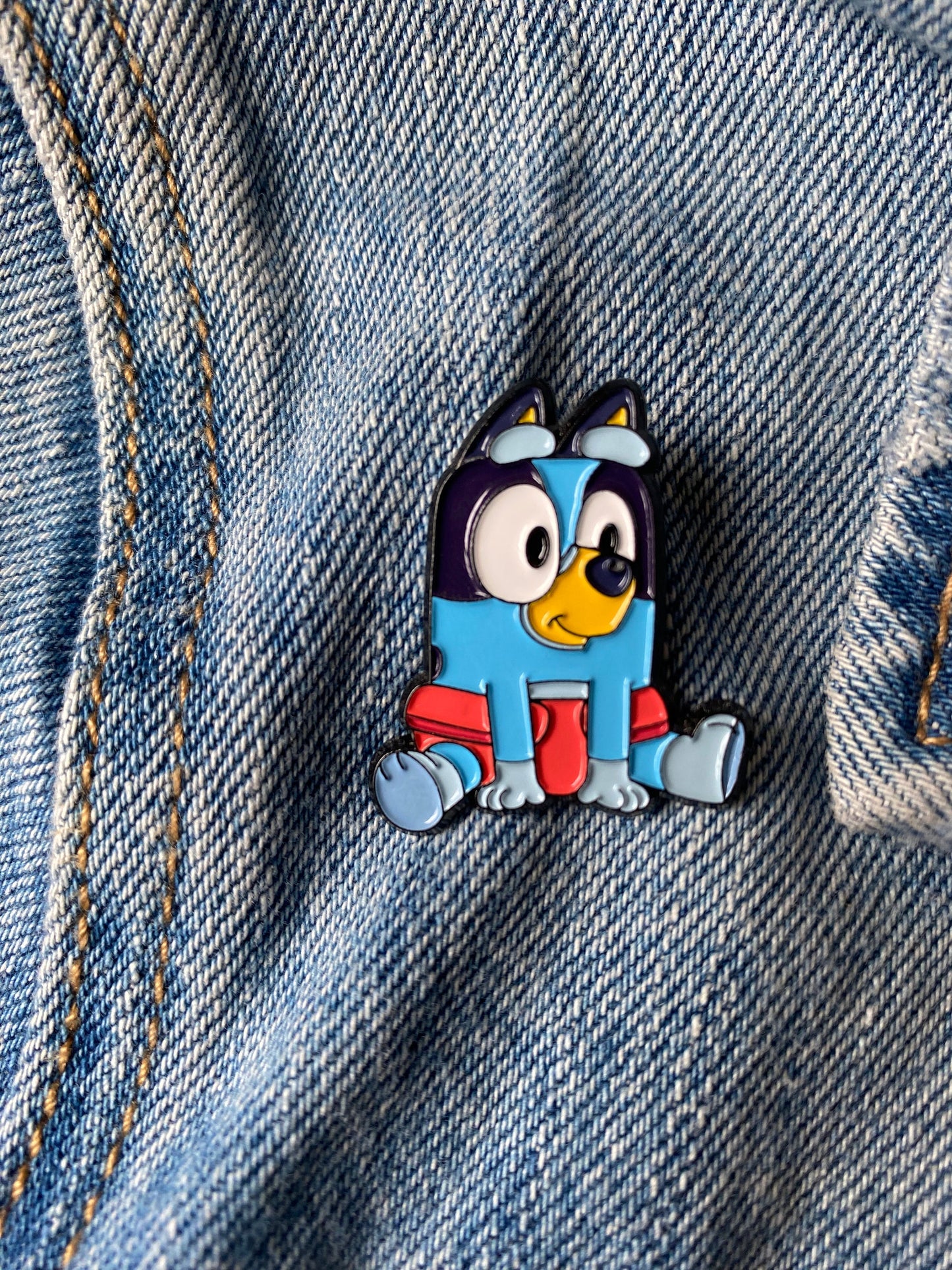 Bluey "Baby Race" Bum Shuffle Inspired Pin