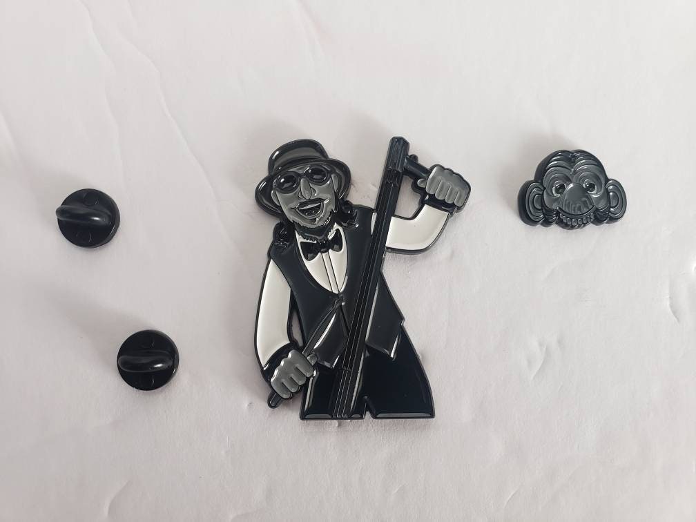 Primus Les Claypool Whamola Monkey Mask inspired enamel pin and magnet set