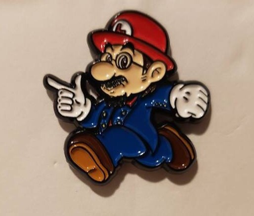 Primus Les Claypool Super Mario Mash up enamel pin