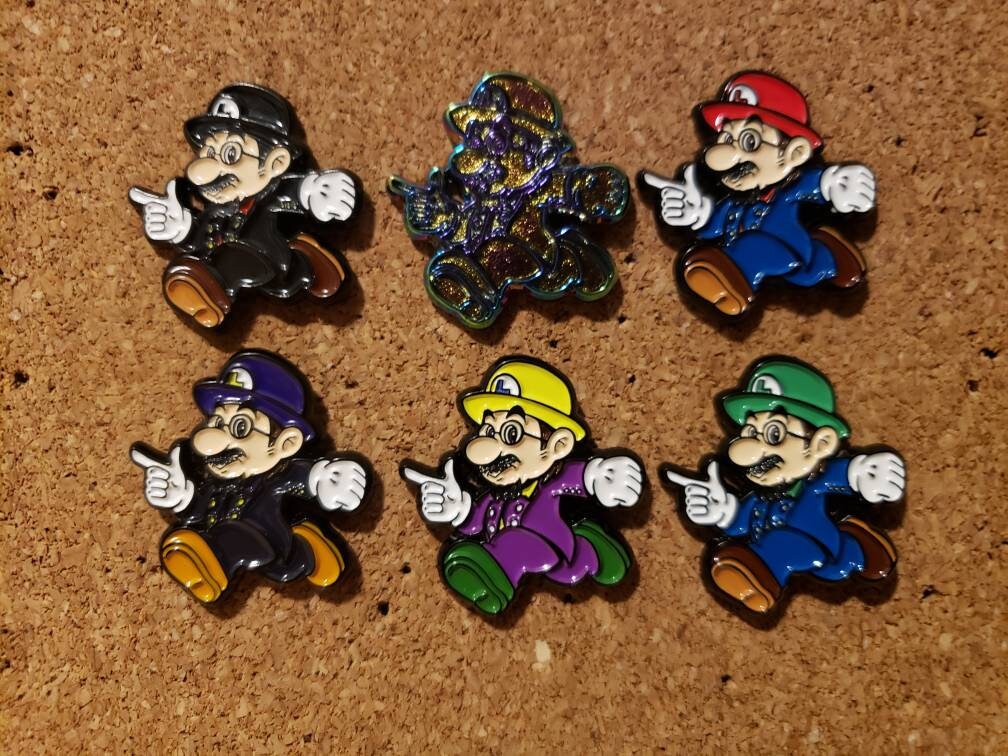 Primus Les Claypool Super Mario Mash up enamel pin