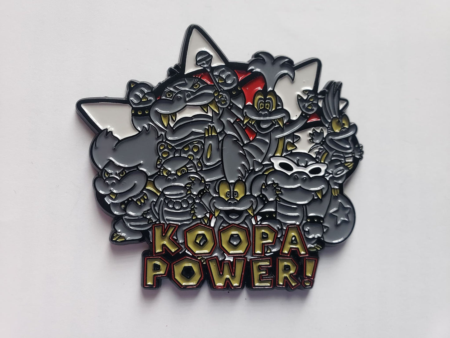 Koopa Power! Koopalings inspired enamel pin