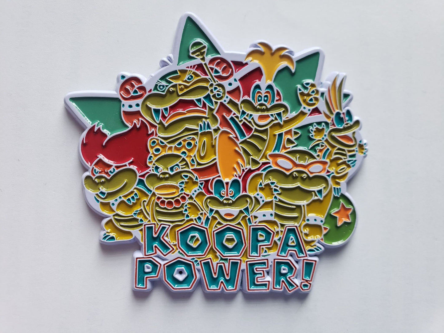 Koopa Power! Koopalings inspired enamel pin