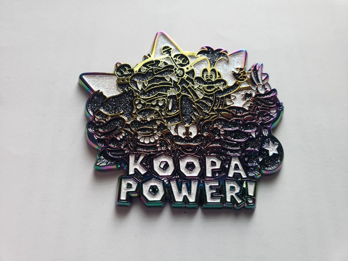 Koopa Power! Koopalings inspired enamel pin