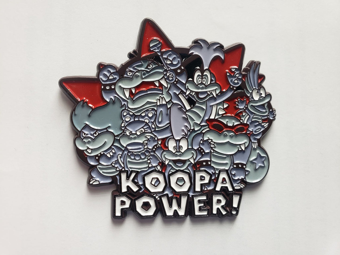 Koopa Power! Koopalings inspired enamel pin