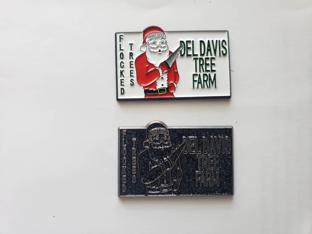 Primus Del Davis Tree Farm inspired enamel pin