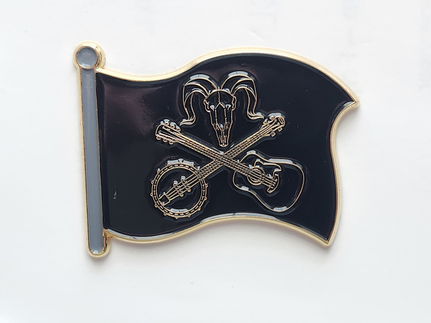 Billy Strings Jolly Roger GOAT Flag Pin BMFS