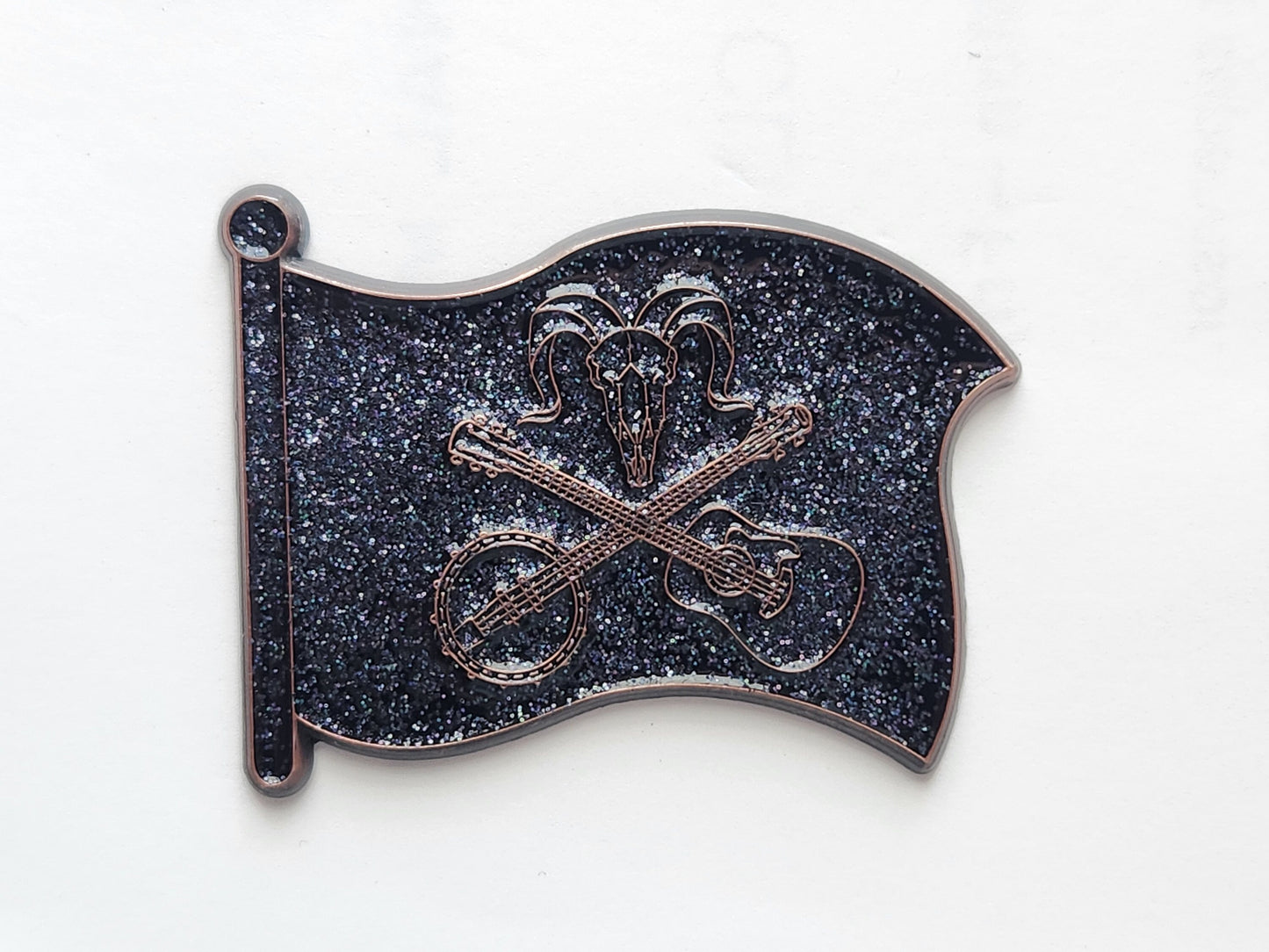 Billy Strings Jolly Roger GOAT Flag Pin BMFS