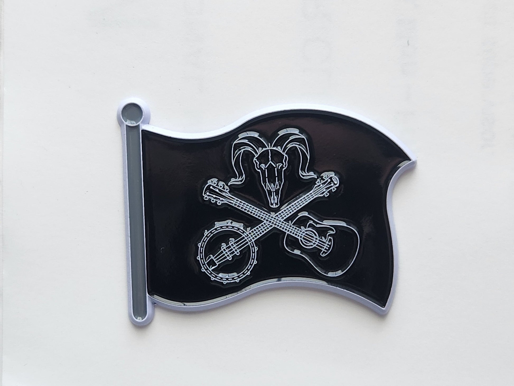 Billy Strings Jolly Roger GOAT Flag Pin BMFS