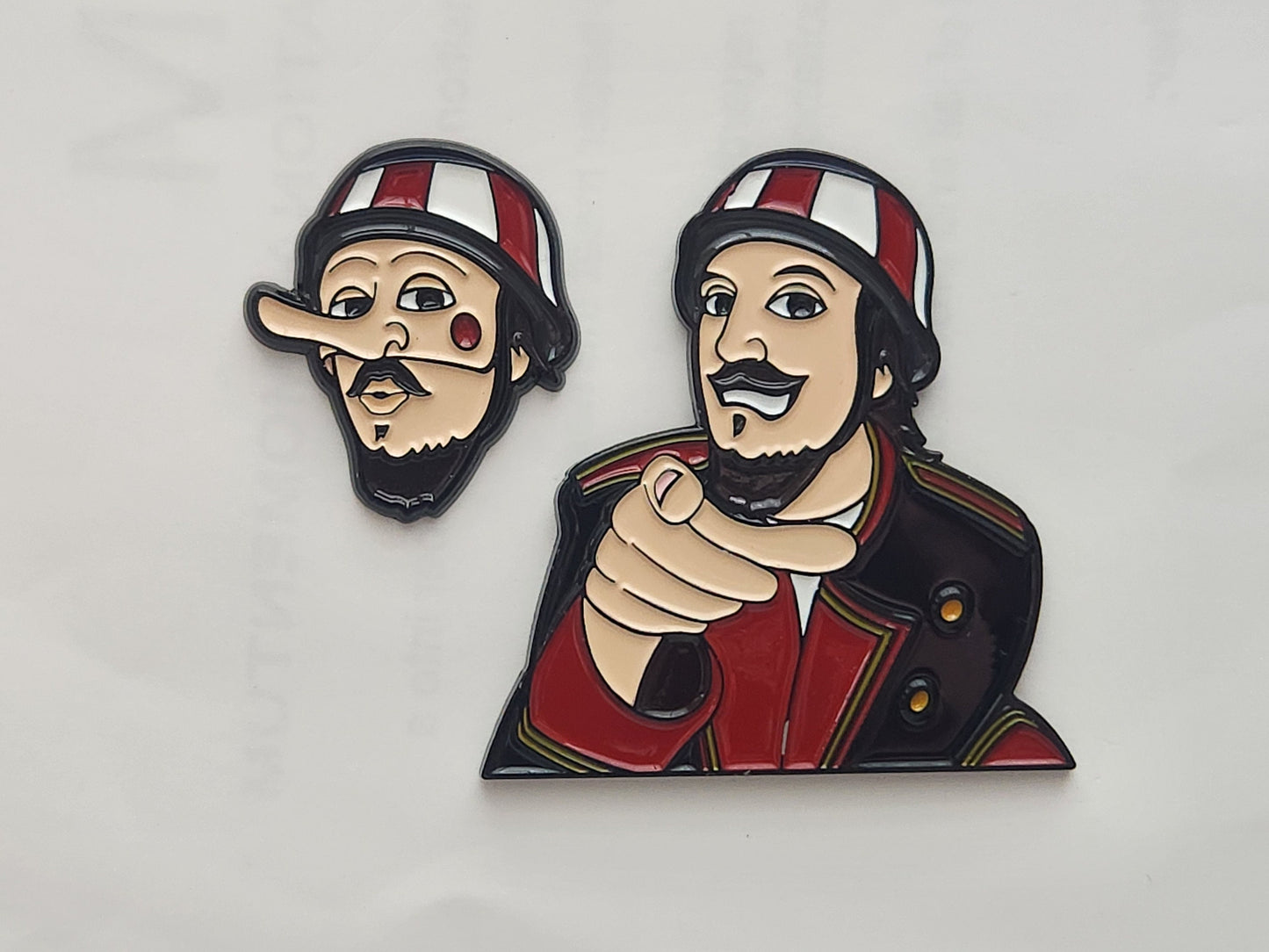 Primus Les Claypool Frog Brigade Mask inspired enamel pin and magnet set