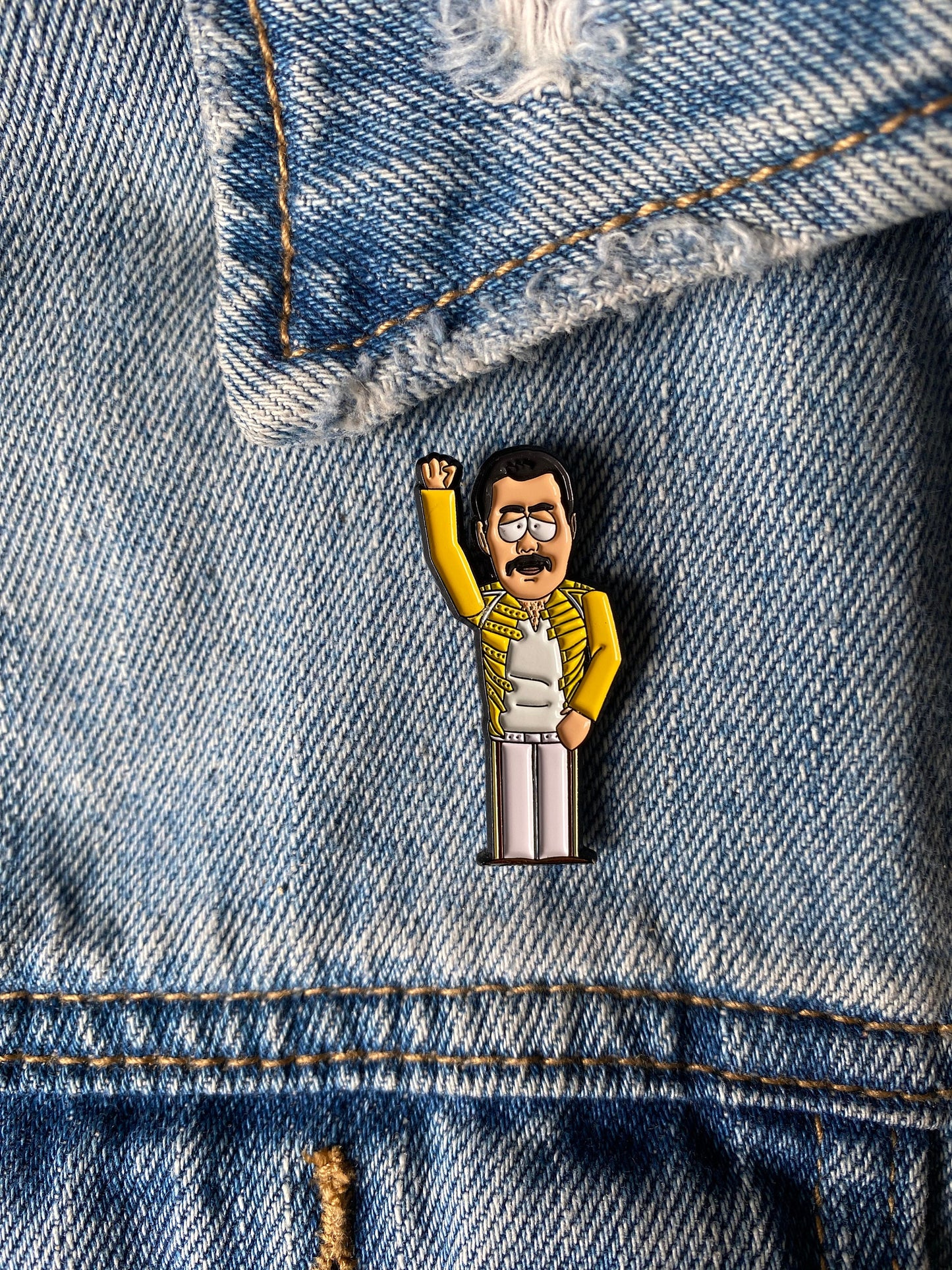 Freddie Character Inspired Pin