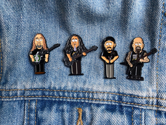 Slayer Character Inspired Pins