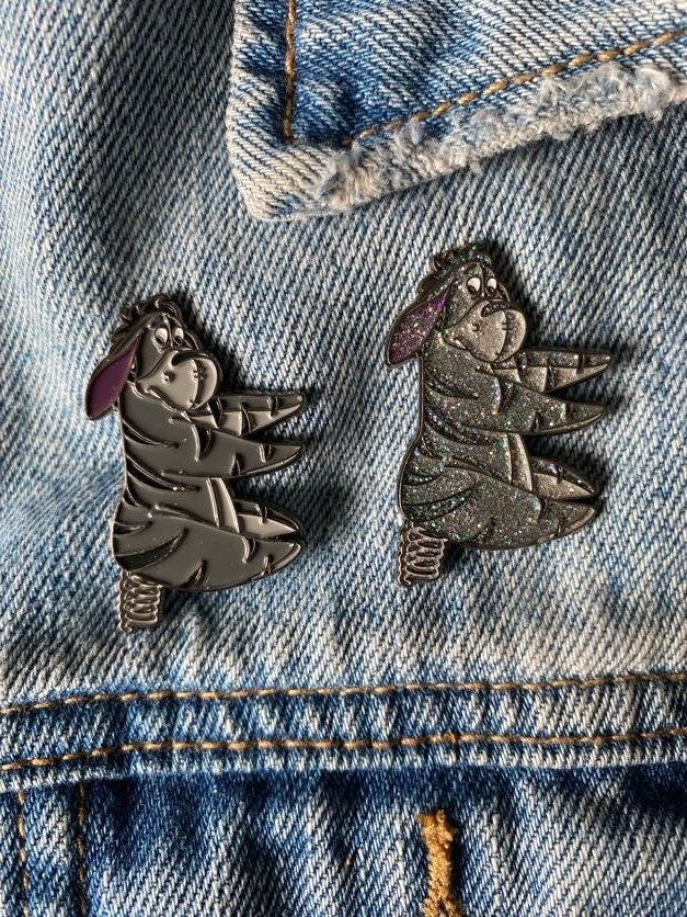 Eeyore as Tigger Inspired Soft Enamel Pin