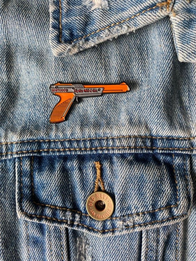 NINtendo Nine Inch Nails Duck Hunt Inspired Pin