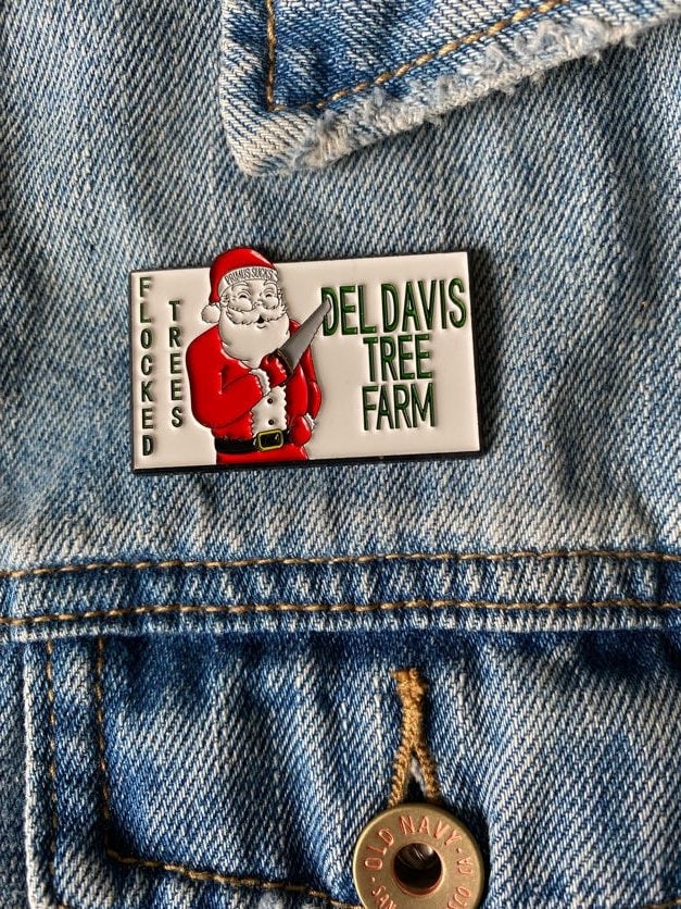 Primus Del Davis Tree Farm inspired enamel pin