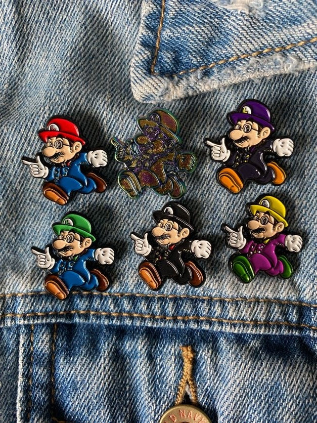 Primus Les Claypool Super Mario Mash up enamel pin