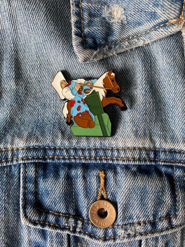 Primus Wynona's Big Brown Beaver Cowboy inspired enamel pin Les Claypool