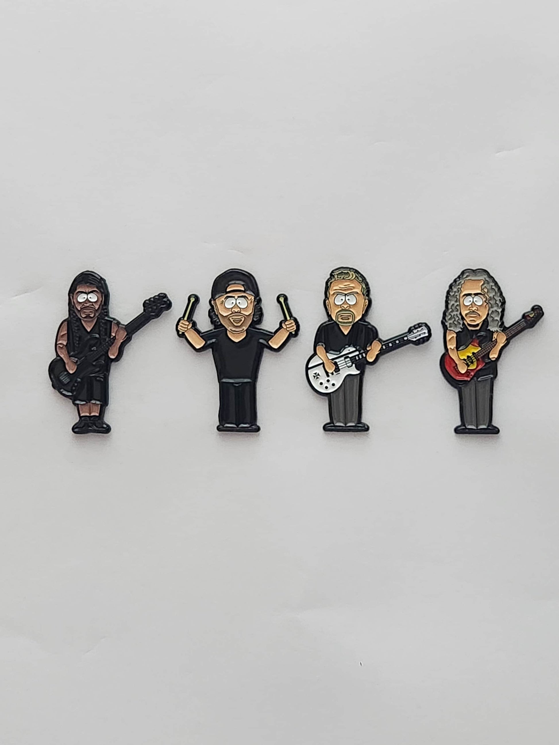 Metal Band Character Inspired Pins