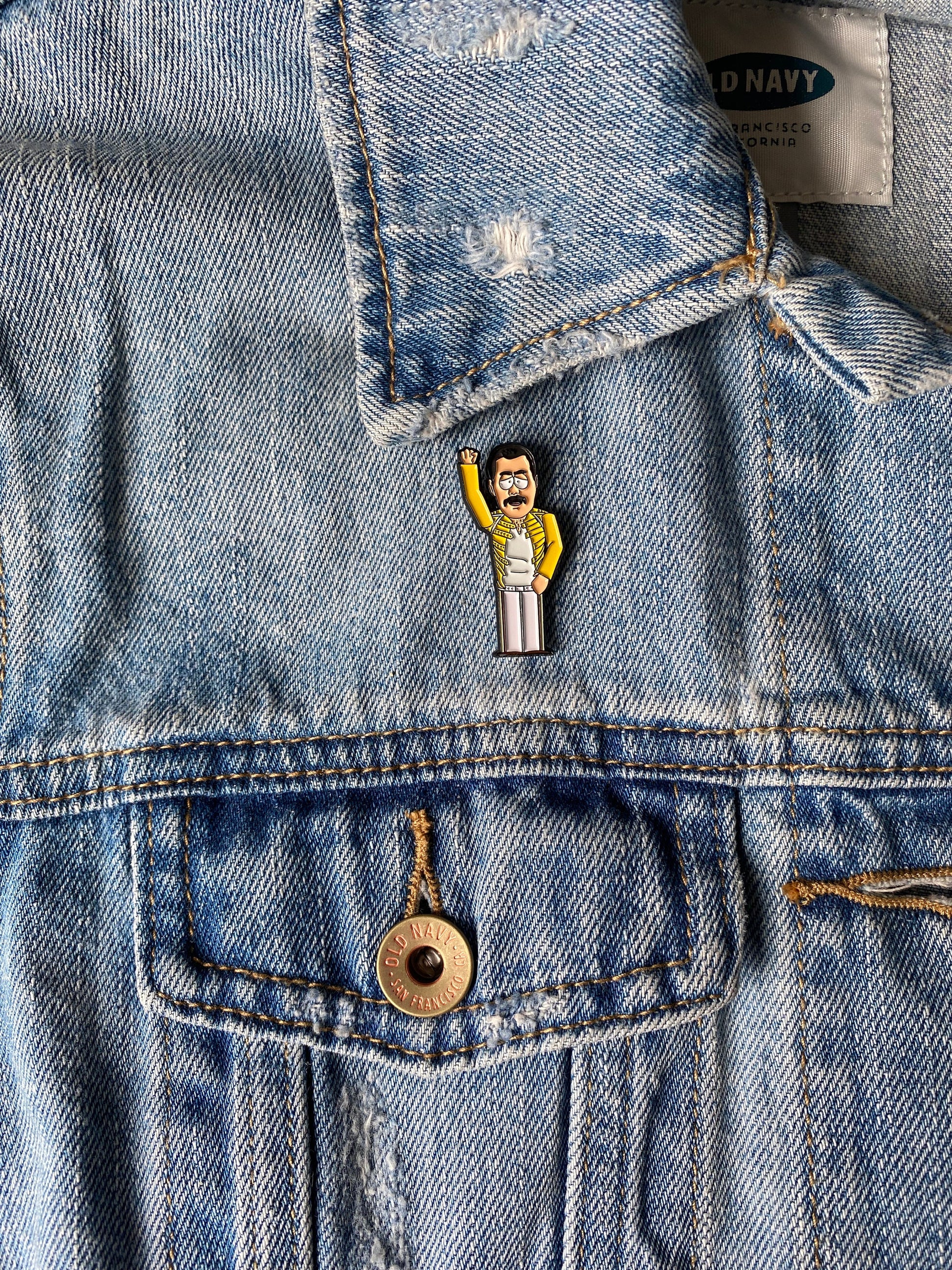 Freddie Character Inspired Pin