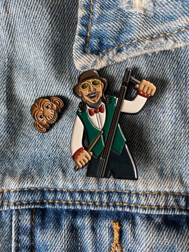 Primus Les Claypool Whamola Monkey Mask inspired enamel pin and magnet set