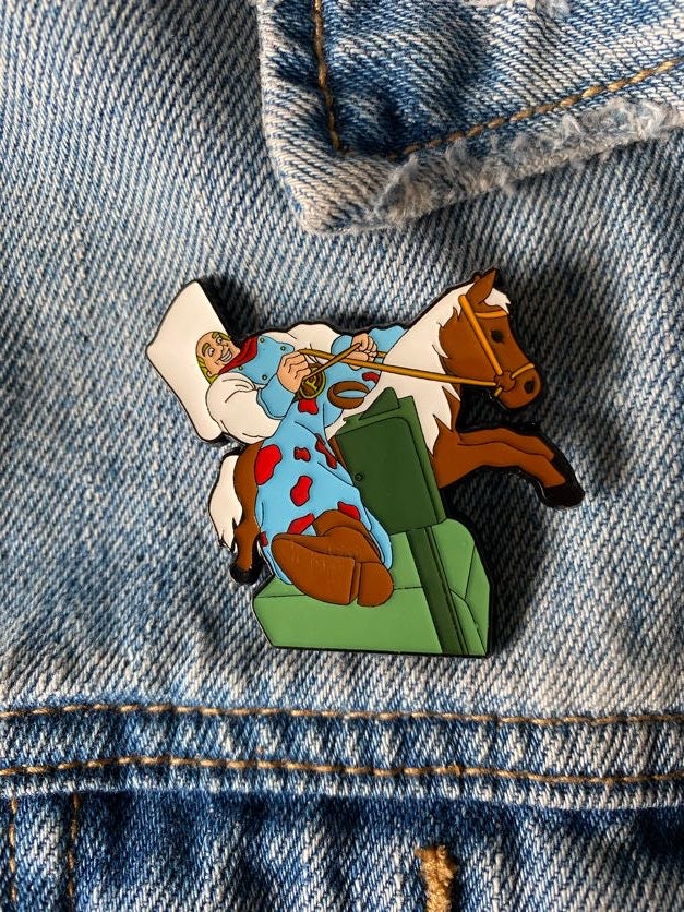 Primus Wynona's Big Brown Beaver Cowboy inspired enamel pin Les Claypool