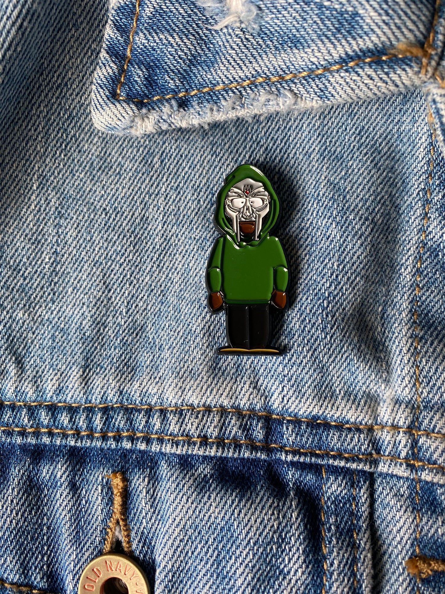 MF DOOM Character Inspired Pin