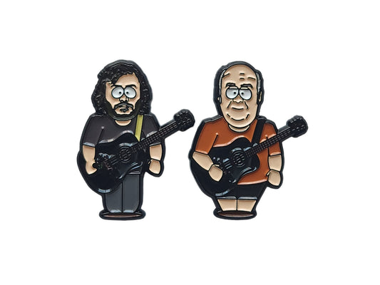 Tenacious D Character Inspired Pins