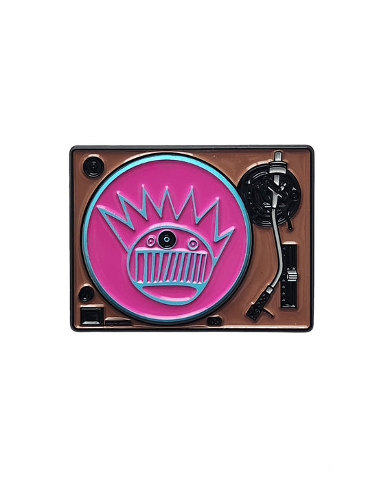 Ween Spinning Turntable GodWeenSatan inspired enamel pin