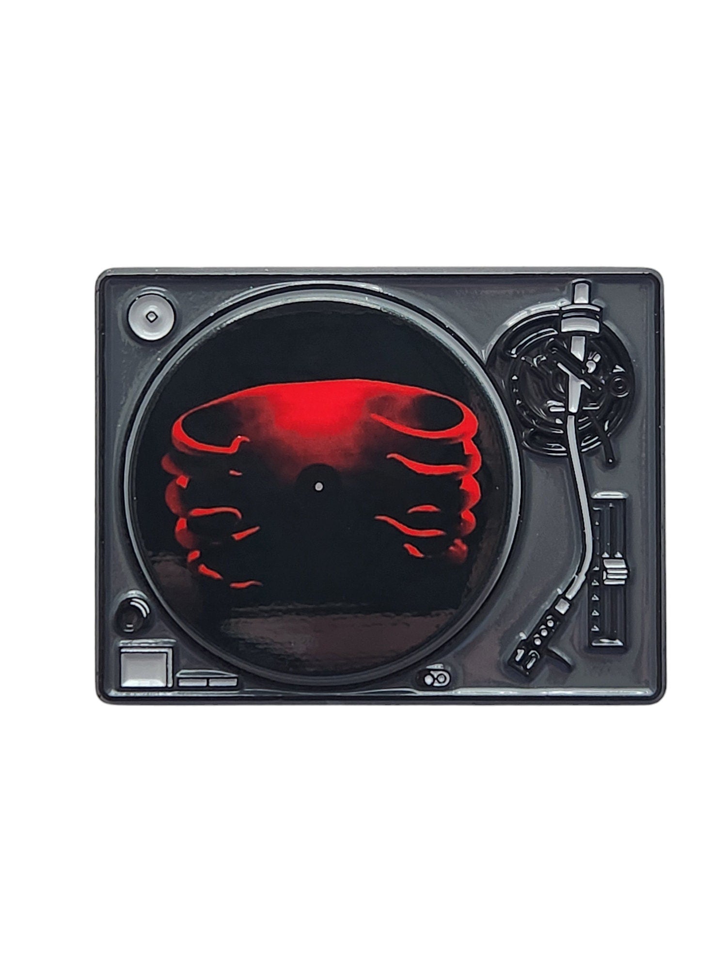 Tool Spinning Turntable Undertow inspired enamel pin