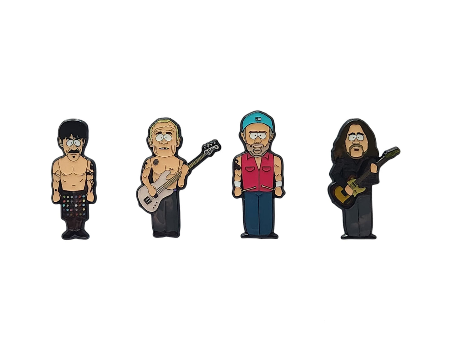 Red Hot Chili Peppers Character Inspired Pins V2