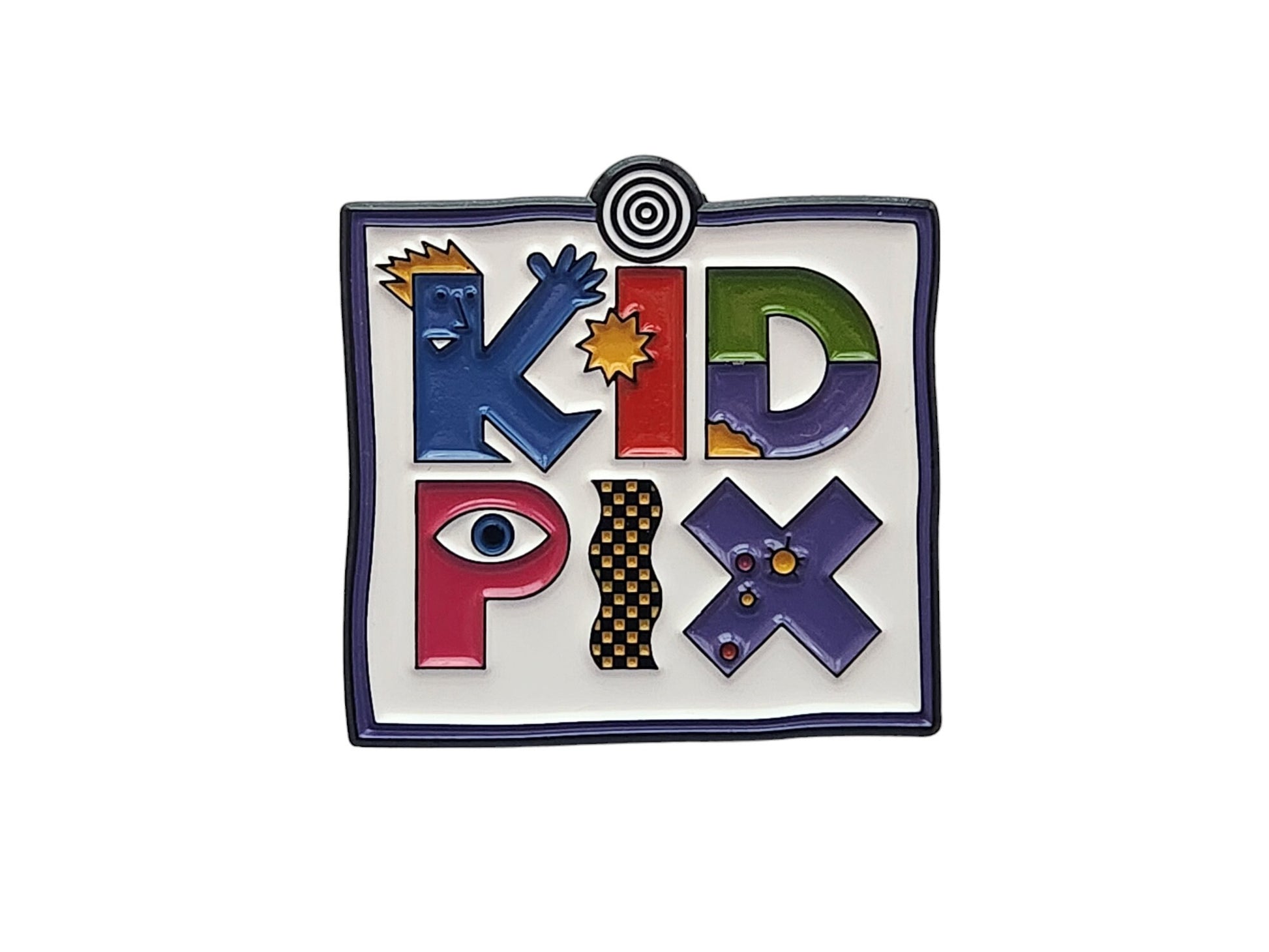 Kid Pix Inspired Pins