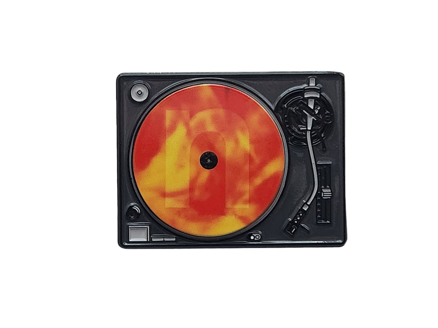 Nine Inch Nails NIN Spinning Turntable Broken inspired enamel pin